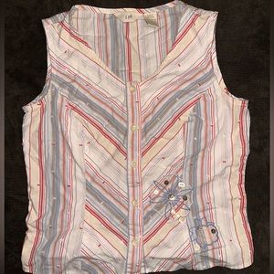 J. Jill Floral Sequin Top